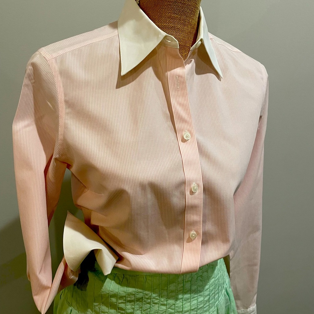 Brooks Brothers 346 Fitted Pink NonIron Blouse